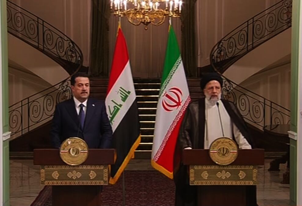 المؤتمر الصحفي المشترك بين الرئيس الايراني ورئيس الوزراء العراقي 